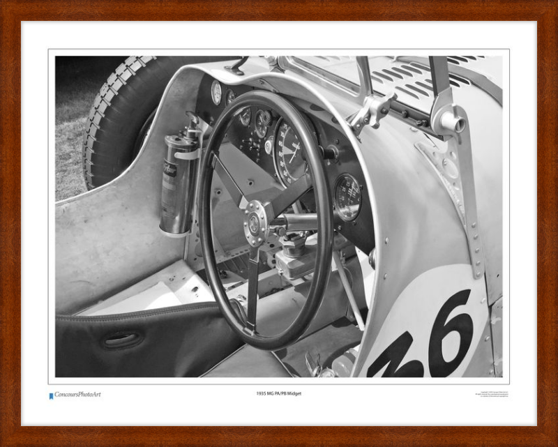1935 MG PA/PB Midget / CPA607B / B&W Print