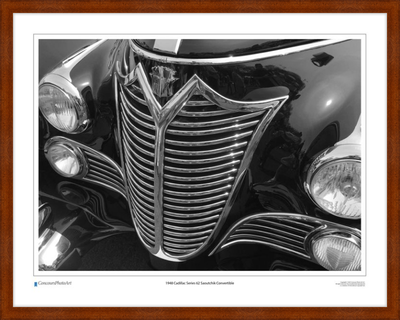 1948 Cadillac Series 62 Saoutchik Convertible / CPA302B / Black and White
