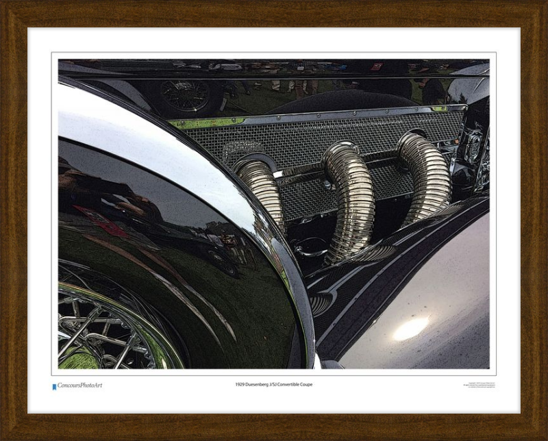 1929 Duesenberg J/SJ Convertible Coupe / CPA314C / Stylized Print