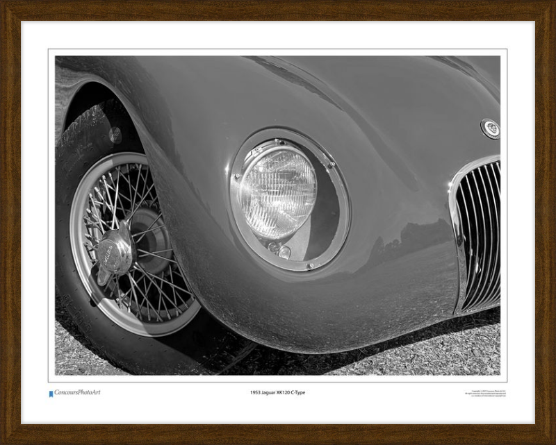 1953 Jaguar XK120 C-Type / CPA115B / Black and White