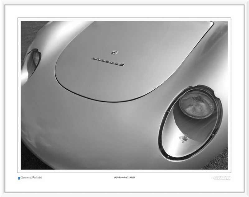 1959 Porsche 718 RSK / CPA212B / Black and White