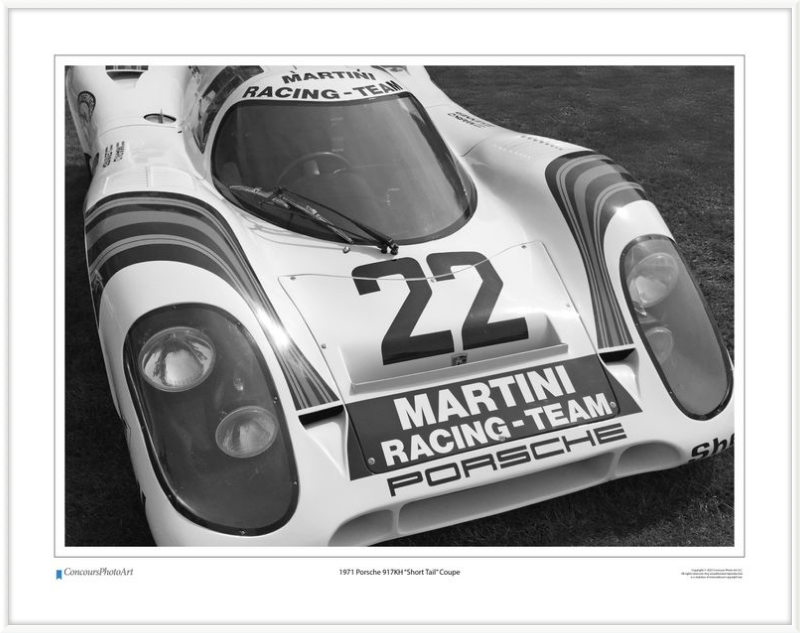 1971 Porsche 917KH "Short Tail" Coupe / CPA409B / Black and White