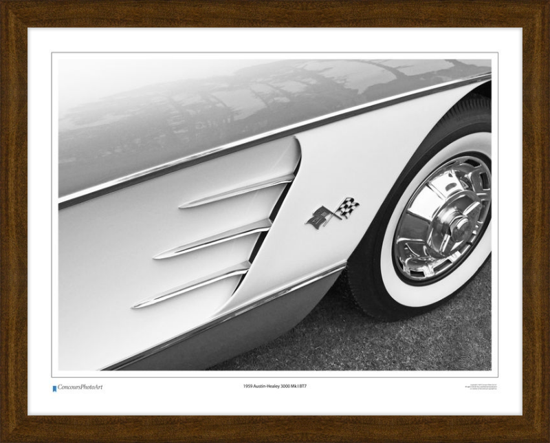 1959 Chevrolet Corvette / CPA320B / B&W Print