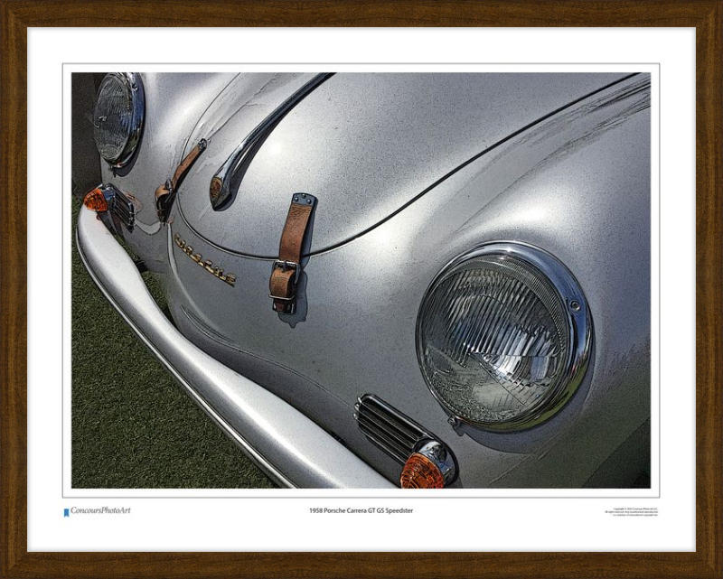 1958 Porsche Carrera GT GS Speedster / CPA203C / Stylized Image