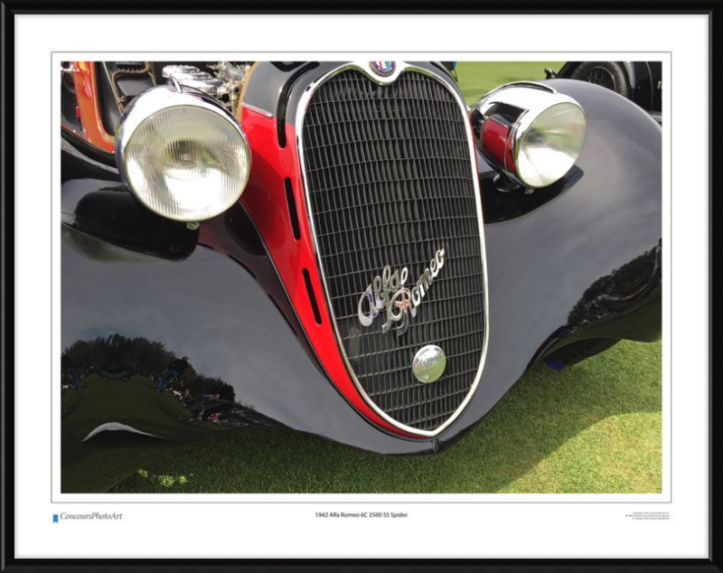 1942 Alfa Romeo 6C 2500 SS Spider / CPA216A / Color Print