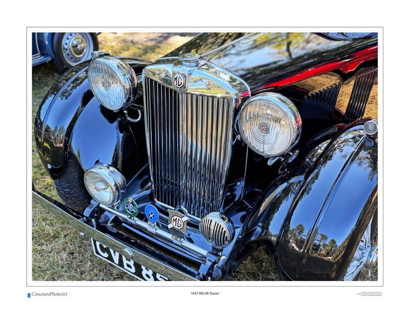 1937 MG VA Tourer / CPA120A / Color Print