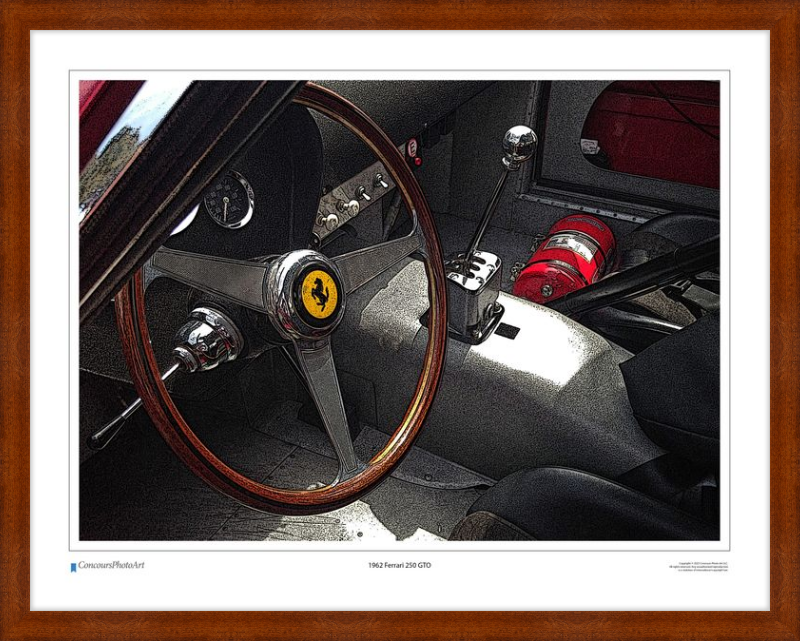 1962 Ferrari 250 GTO / CPA601C / Stylized Image