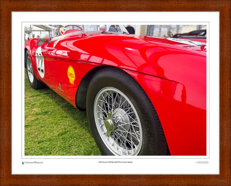 1954 Ferrari 500 Mondial Pinin Farina Spider/ CPA219A / Color Print