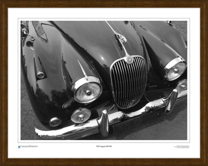 1957 Jaguar XK150S / CPA103B / Black and White
