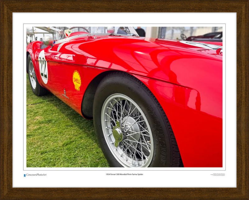 1954 Ferrari 500 Mondial Pinin Farina Spider/ CPA219A / Color Print