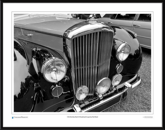 1952 Bentley Mark VI Drophead Coupe by Park Ward / CPA114B / B&W Print