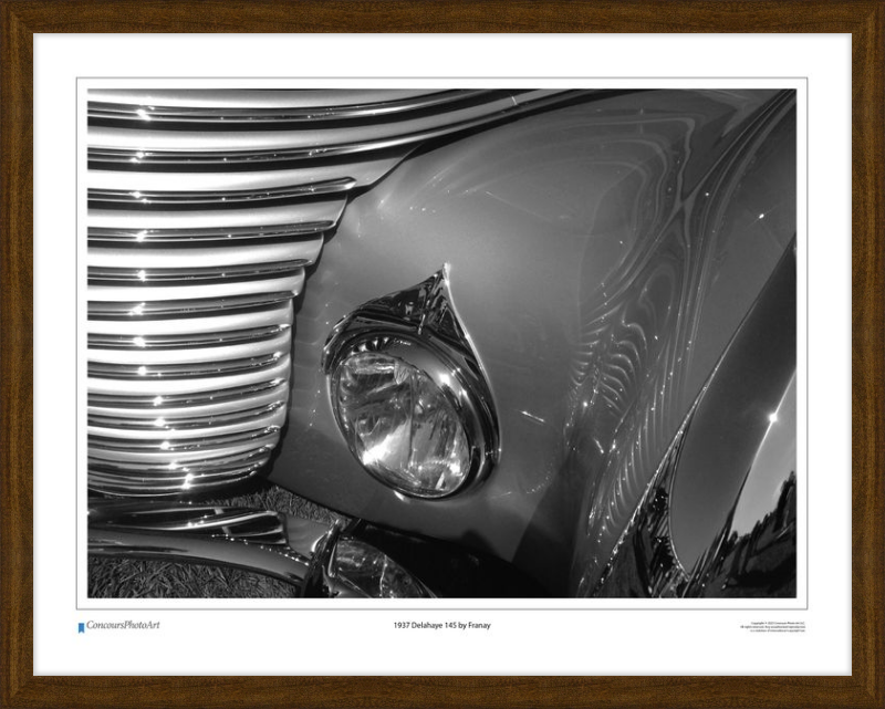 1937 Delahaye 145 by Franay / CPA204B / Black and White