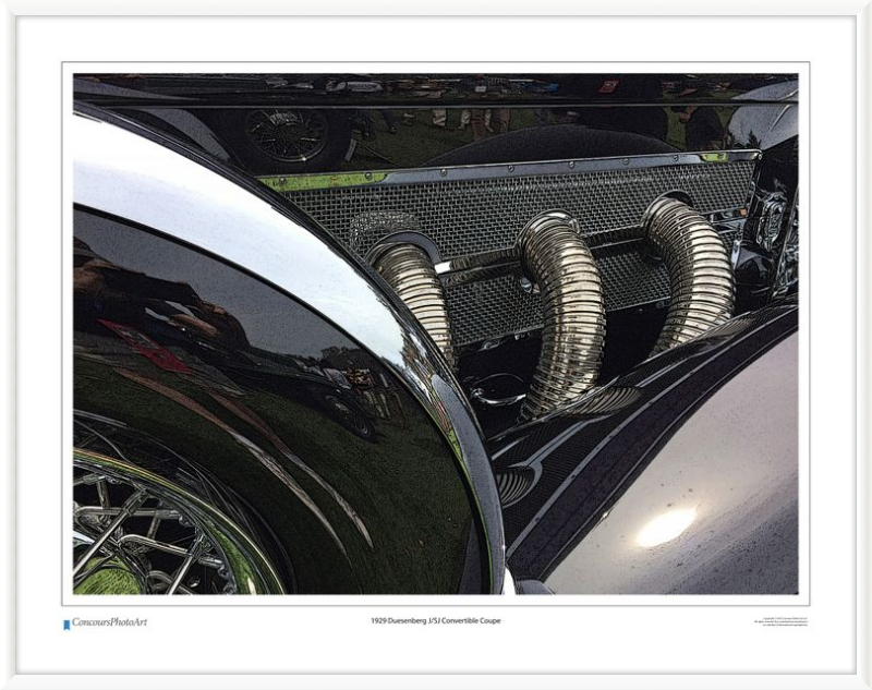 1929 Duesenberg J/SJ Convertible Coupe / CPA314C / Stylized Print
