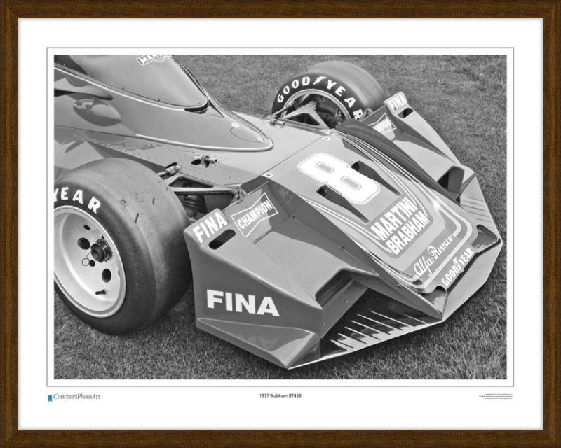 1977 Brabham BT45B / CPA412B / B&W Print