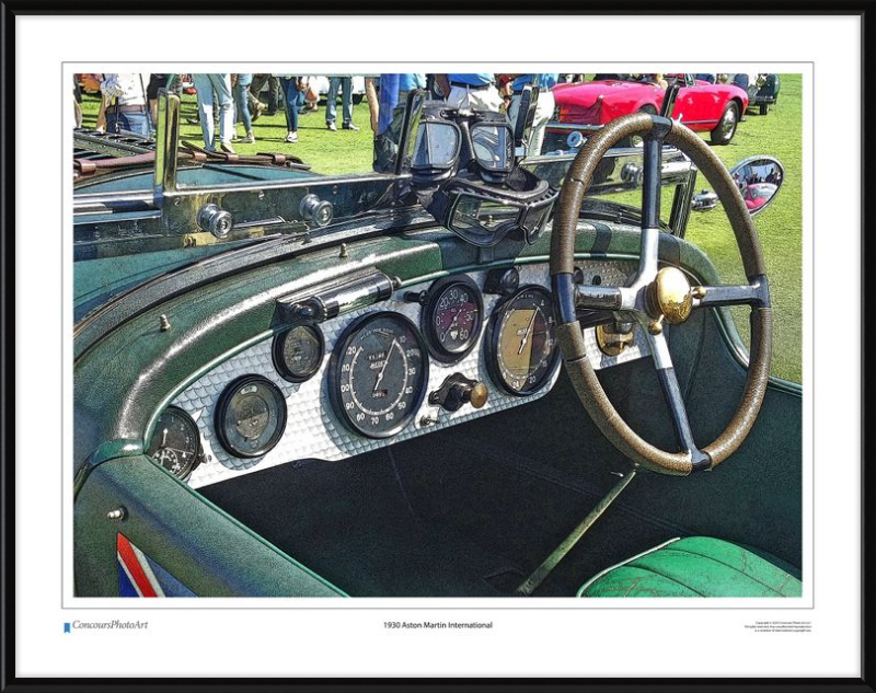 1930 Aston Martin International / CPA602C / Stylized Print