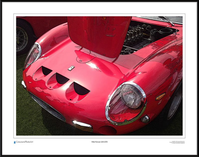 1962 Ferrari 250 GTO / CPA202C / Stylized Image