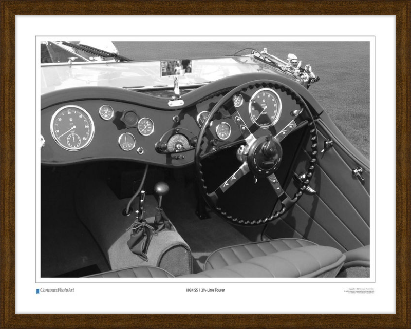 1934 SS 1 2½-Litre Tourer / CPA612B / Black and White