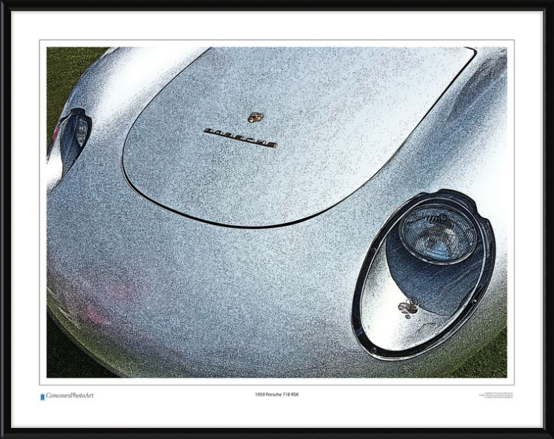 1959 Porsche 718 RSK / CPA212C / Stylized Print