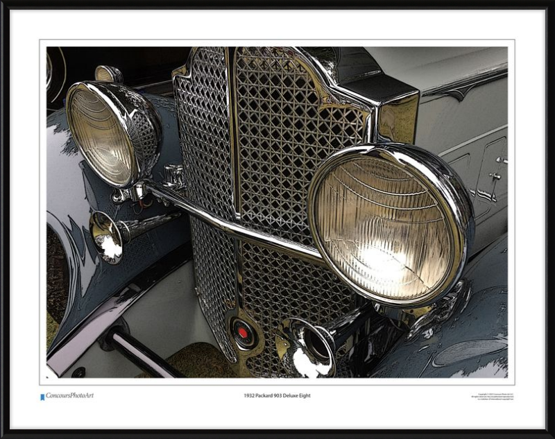 1932 Packard 903 Deluxe Eight / CPA312C / Stylized Image
