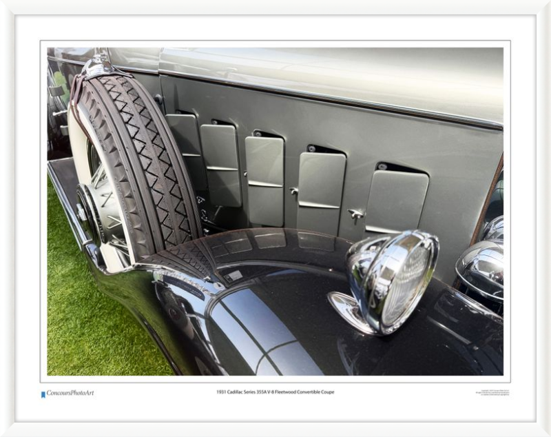 1931 Cadillac Series 355A V-8 Fleetwood Convertible Coupe / CPA323A / Color Print