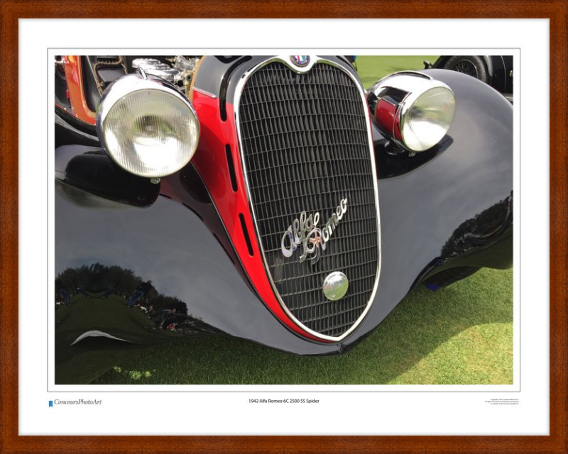 1942 Alfa Romeo 6C 2500 SS Spider / CPA216A / Color Print