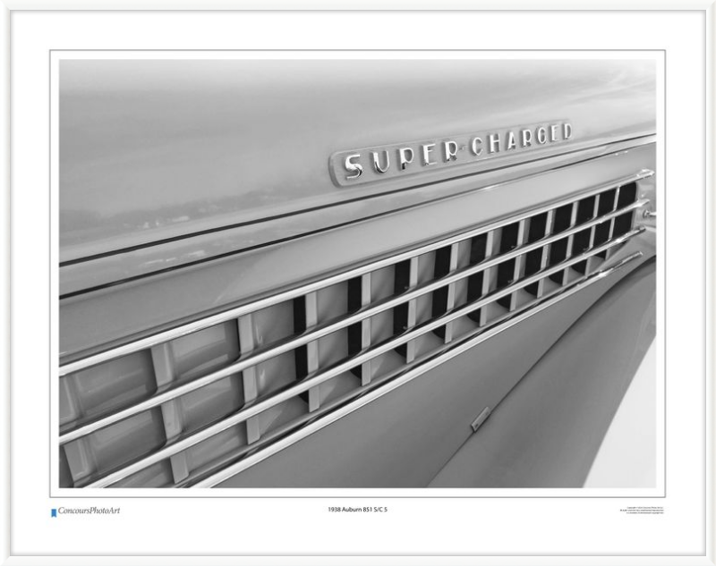 1938 Auburn 851 S/C 5 / CPA322B / B&W Print