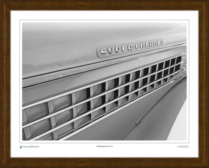 1938 Auburn 851 S/C 5 / CPA322B / B&W Print