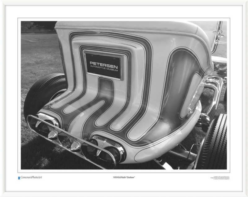 1959 Ed Roth "Outlaw" / CPA510B / Black and White