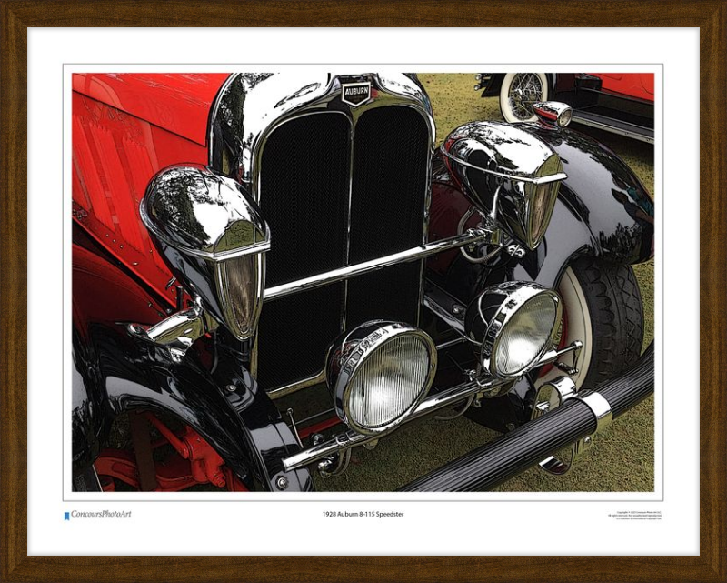 1928 Auburn 8-115 Speedster / CPA311C / Stylized Image