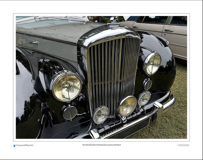 1952 Bentley Mark VI Drophead Coupe by Park Ward / CPA114C / Stylized Print