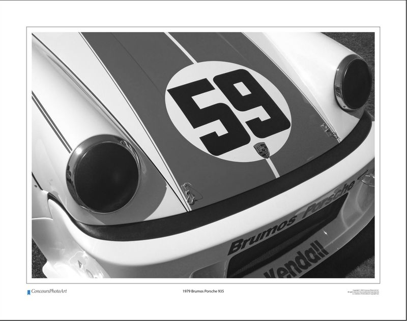 1979 Brumos Porsche 935 / CPA401B / Black and White