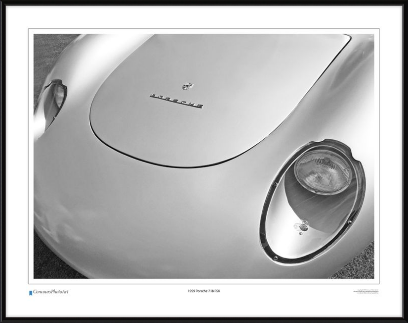 1959 Porsche 718 RSK / CPA212B / B&W Print